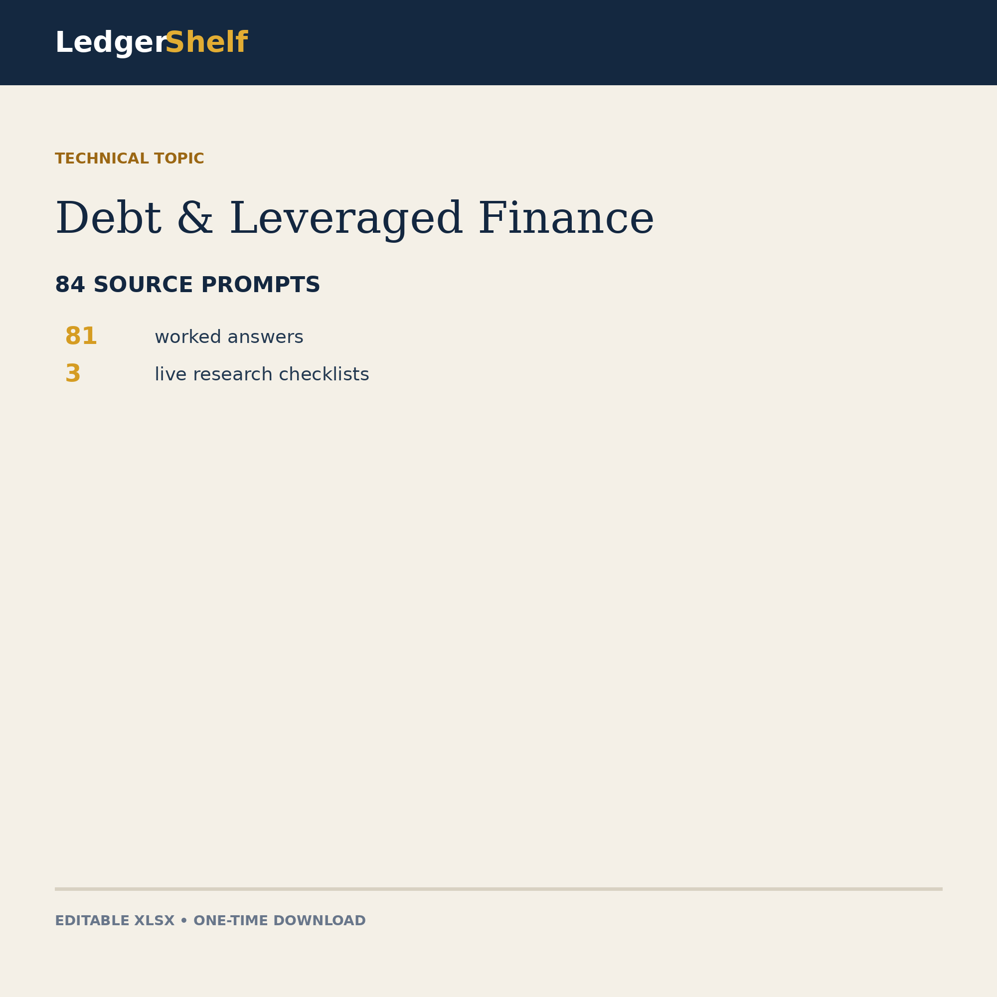 Debt And Leveraged Finance Interview Questions Worked Answers cover