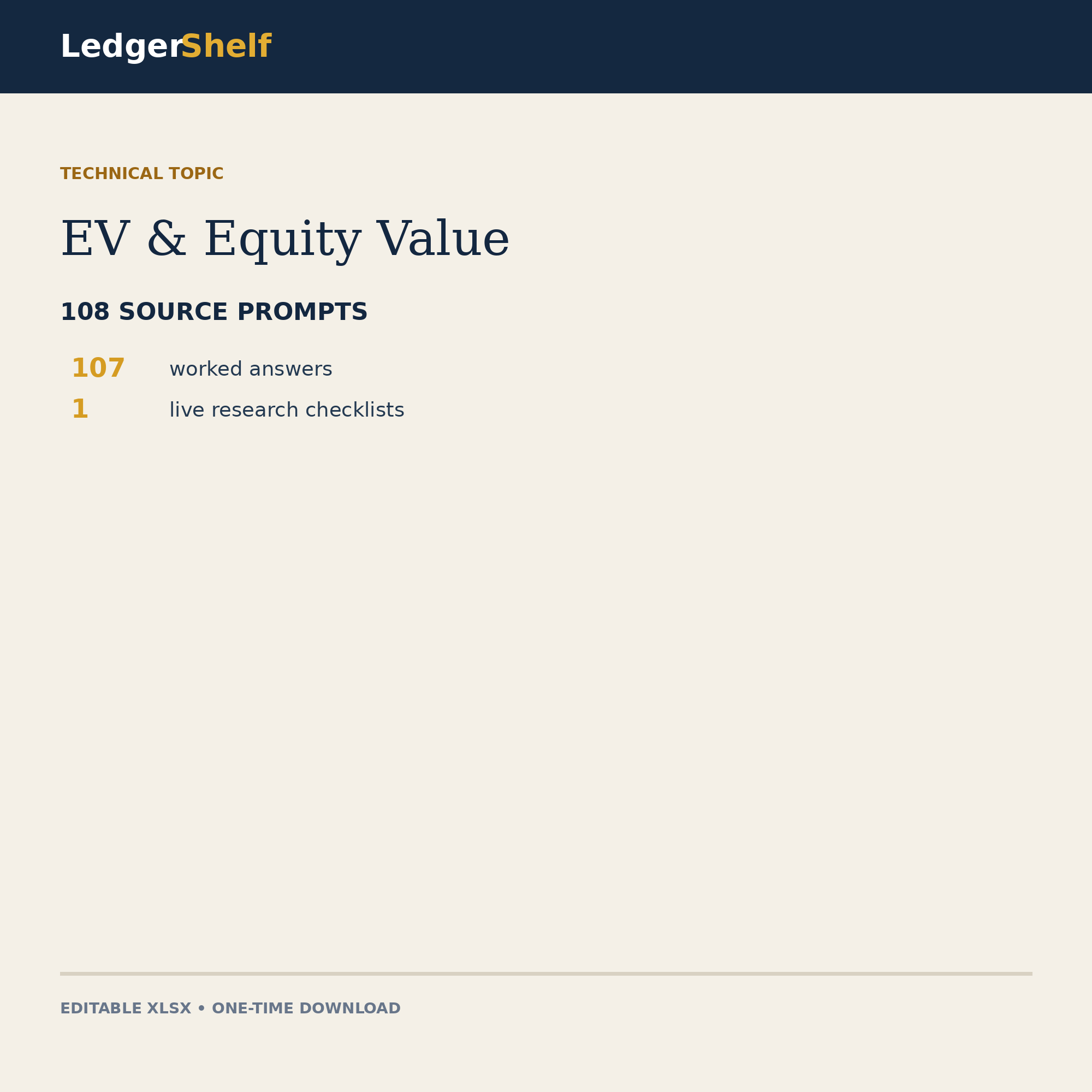 Ev And Equity Value Interview Questions Worked Answers cover