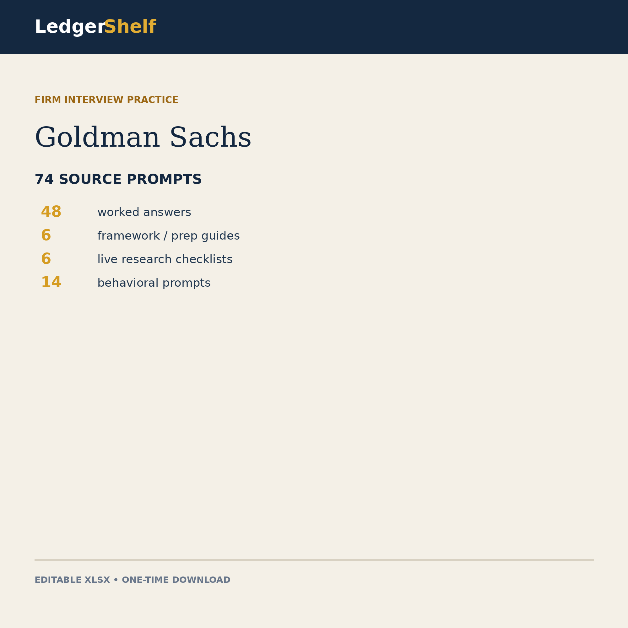 Goldman Sachs Interview Practice cover