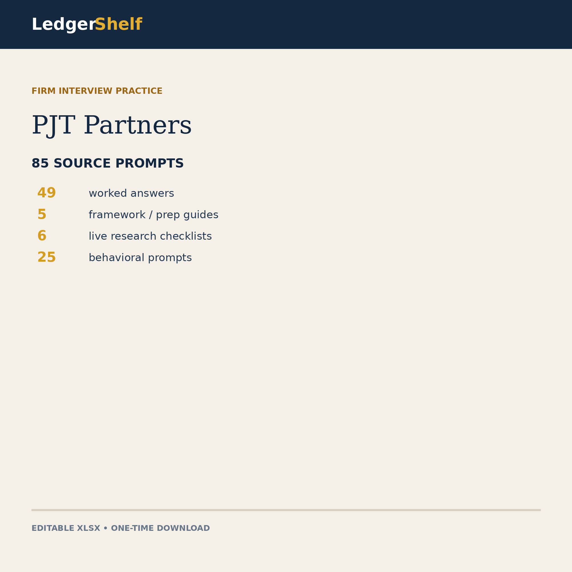 Pjt Partners Interview Practice cover