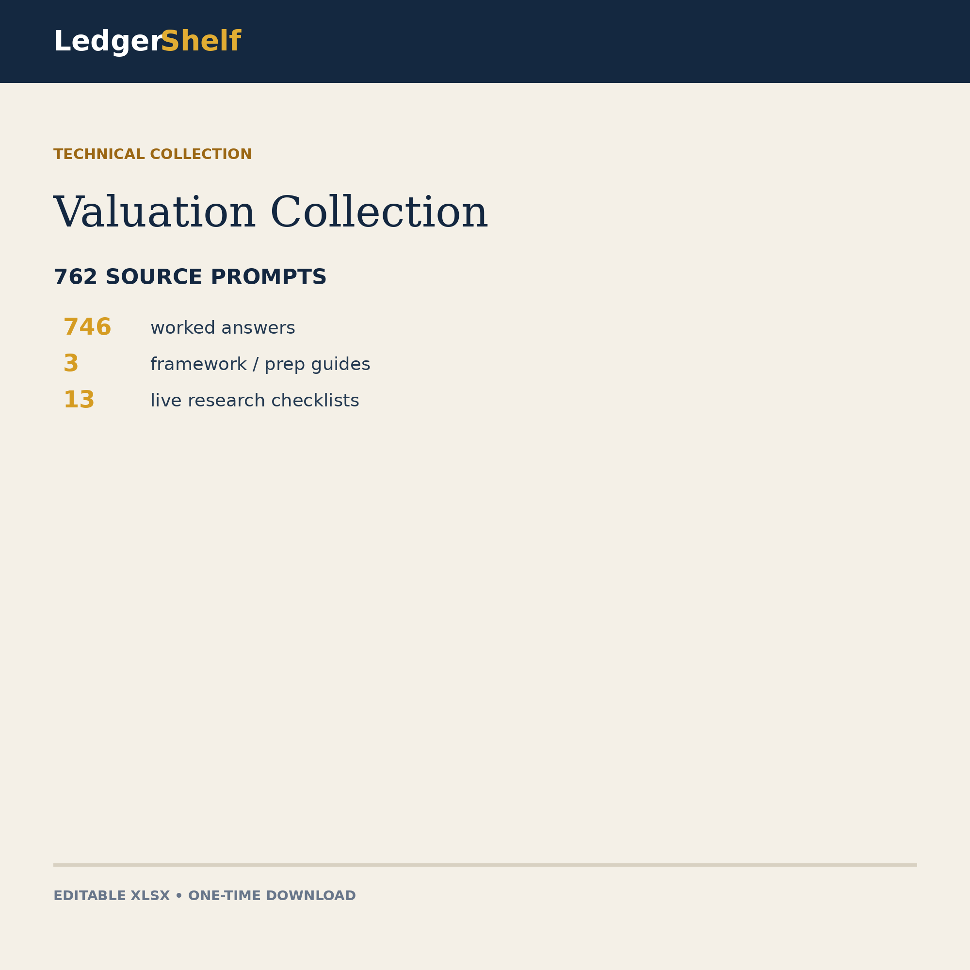 Valuation Collection cover